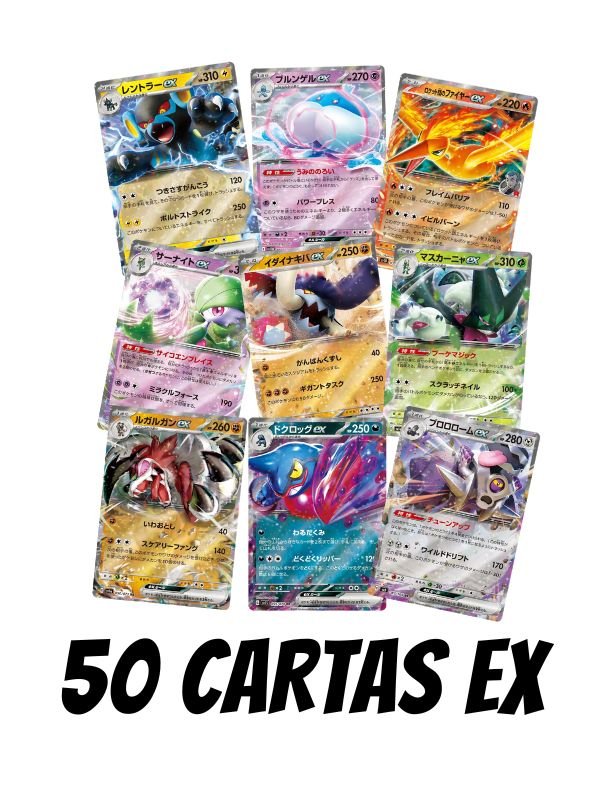 50 Cartas ex 50 Cartas ex - Pokémon Aleatorias JAP