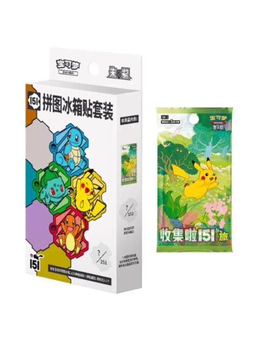 Pokemon TCG 151 chinese Pack de imán de refrigerador y sobre 151