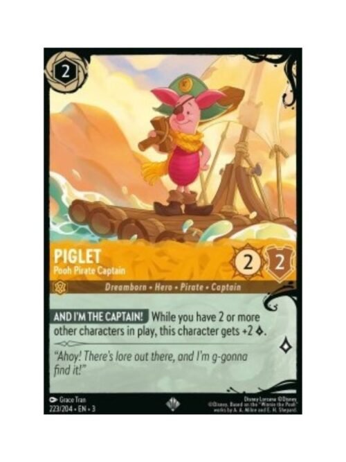 Piglet - Pooh Pirate Captain (V.2) #223 Into the Inklands (FOIL) ING