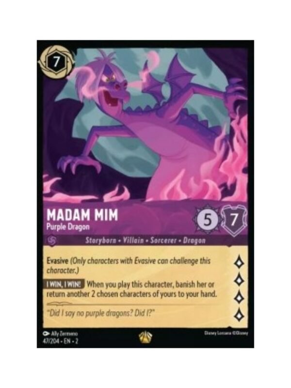Madam Mim - Purple Dragon (V.1) #47 Rise of the Floodborn ING